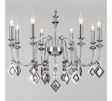 Подвесная люстра Eurosvet Telao 10110/8 хром/дымчатый хрусталь Strotskis
