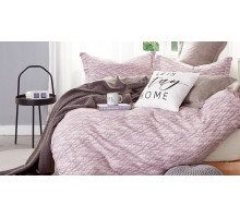 Постельное белье двуспальное Satin de' Luxe Меланж сиреневый
