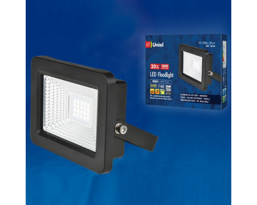Настенный прожектор Uniel ULF-F19 ULF-F19-20W/4000K IP65 175-250В BLACK