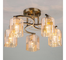 Люстра на штанге Eurosvet Susan 30124/5 античная бронза