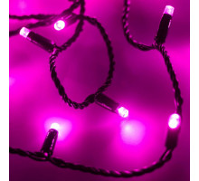 Гирлянда нить [10 м] String ARD-STRING-CLASSIC-10000-BLACK-100LED-STD PINK (230V, 7W)