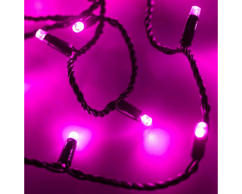 Гирлянда нить [10 м] String ARD-STRING-CLASSIC-10000-BLACK-100LED-STD PINK (230V, 7W)