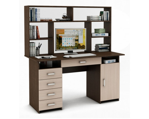 Стол компьютерный Лайт-8Я СН