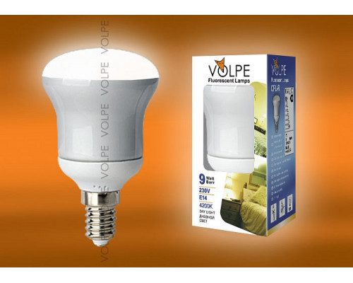 Лампа компактная люминесцентная Uniel  E14 9Вт 4200K 04282