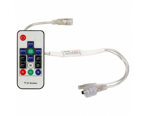 Контроллер-регулятор цвета RGBW с пультом ДУ Arlight CS-SPI CS-SPI-CX-RF14B (2048pix, 5V-12V, ПДУ 14 кн)