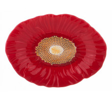 Блюдо декоративное (26х19х3 см) Маковый Цвет 358-1454