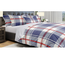 Постельное белье двуспальное Eco Cotton Grid