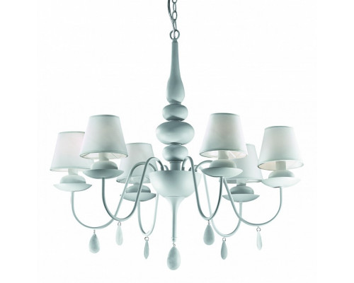 Подвесная люстра Ideal Lux Blanche BLANCHE SP6 BIANCO
