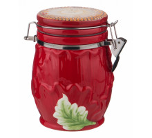 Банка для пищевых продуктов (11х15 см) Маковый цвет 358-1458