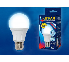 Лампа светодиодная Uniel Яркая Dim E27 12Вт 65000K LED-A60 12W/6500K/E27/FR/DIM PLP01WH картон