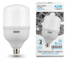 Лампа светодиодная Gauss Elementary LED T120 E27 42Вт 4000K 63224
