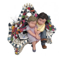 Статуэтка (195 мм) Влюбленные на скамейке 784030