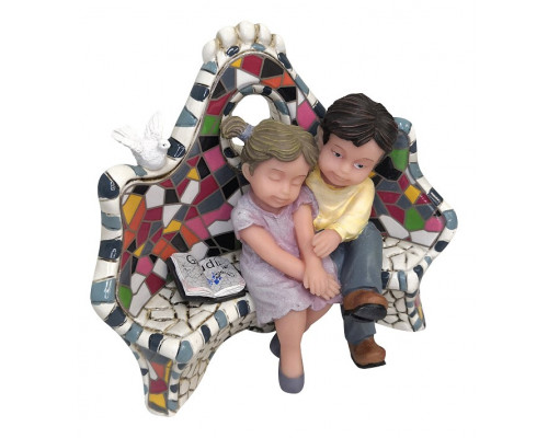 Статуэтка (195 мм) Влюбленные на скамейке 784030