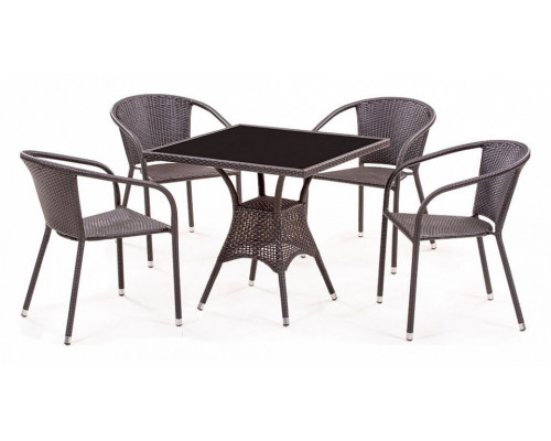 Набор уличный T197BNS/Y137C-W51 Brown 4Pcs