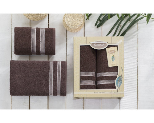 Набор из 2 полотенец для ванной PETEK