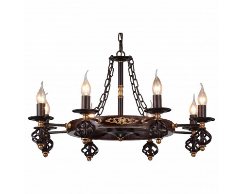 Подвесная люстра Arte Lamp Cartwheel A4550LM-8CK