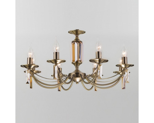 Подвесная люстра Eurosvet Volare 60087/8 античная бронза