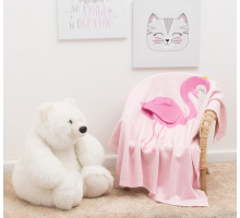 Плед детский (90x90 см) Фламинго