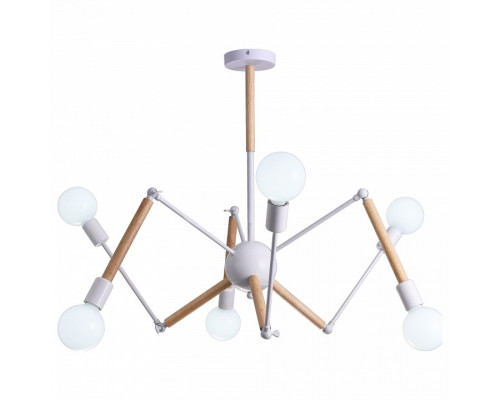 Люстра на штанге Natali Kovaltseva Andy ANDY 75139/6C WHITE