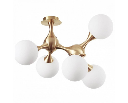 Люстра на штанге Ideal Lux Nodi NODI PL5 OTTONE SATINATO