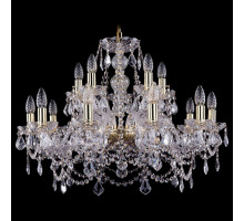 Подвесная люстра Bohemia Ivele Crystal 1411 1411/10+5/240/G/Leafs