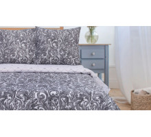 Постельное белье евростандарт Вензель Серебро