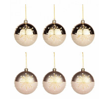 Набор из 6 елочных шаров Art 858-140