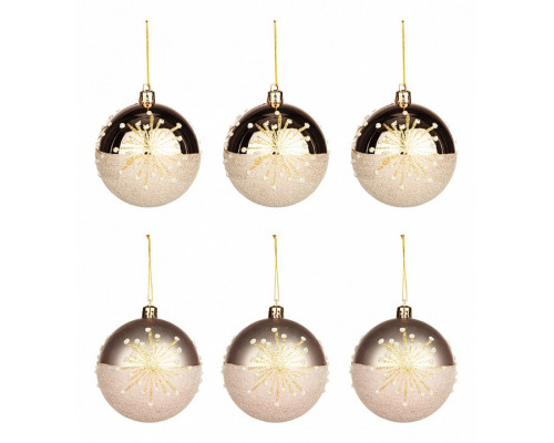 Набор из 6 елочных шаров Art 858-140