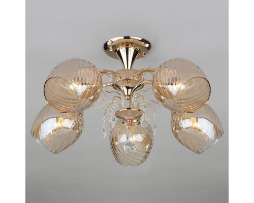 Люстра на штанге Eurosvet Gina 30120/5 золото