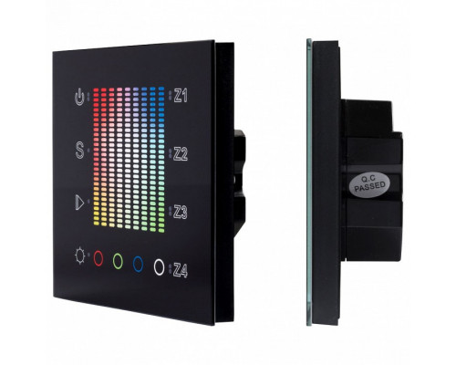Панель-регулятора цвета RGBW сенсорная встраиваемая Arlight SR-2300 SR-2300TP-IN Black (DALI, RGBW)