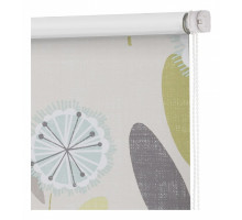 Штора рулонная (100x160 см) Блэкаут Одуванчик