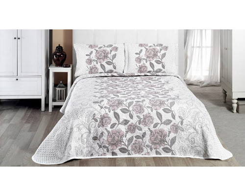 Покрывало с наволочками евростандарт JARDIN