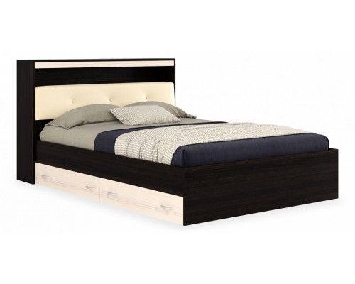 Кровать двуспальная Виктория-ЭКО-П с матрасом 2000x1600