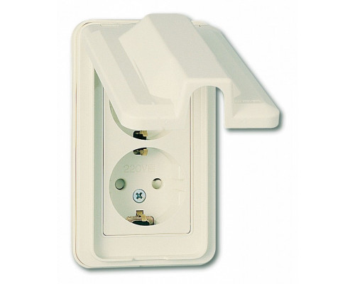 Розетка двойная с заземлением Imex 70 Wide Ivory WRP 2212