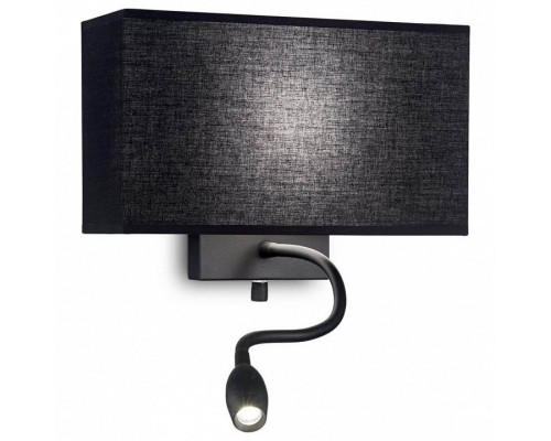 Бра с подсветкой Ideal Lux Hotel HOTEL AP2 ALL BLACK