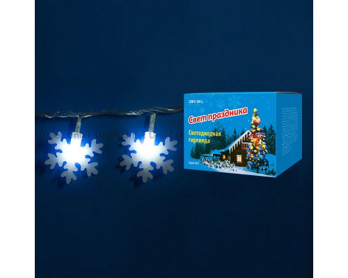 Гирлянда с насадками Uniel Снежинки ULD-S0700-050/DTA WHITE IP20 SNOWFLAKES-2