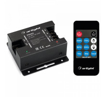 Контроллер-диммер с пультом ДУ Arlight LN-RF11 LN-RF11B-DIM (12-24V, 3x6A, ПДУ Карта 11 кн)