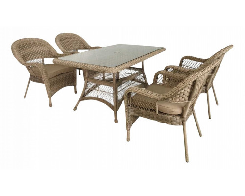 Набор уличный T130Bg/Y130Bg-150x90 Beige/Beige 4Pcs