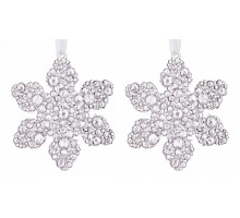 Елочная игрушка (9 см) Снежинка 788-073