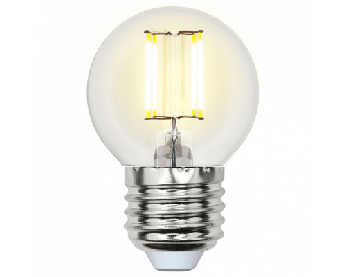 Лампа светодиодная Uniel LED-G45 E27 6Вт 3000K LED-G45-6W/WW/E27/CL PLS02WH