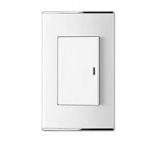 Выключатель одноклавишный с подсветкой Imex Parthenon White WRC 4424