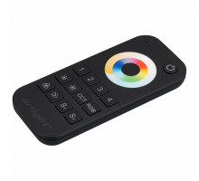 Пульт-регулятор цвета RGBW с сенсорным кольцом Arlight SMART-R SMART-R22-MULTI Black (4 зоны, 2.4G)