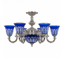 Подвесная люстра Bohemia Ivele Crystal 7203 72203P/6/175 Ni P2 U Clear-Blue/H-1I