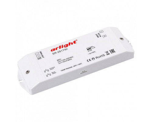 Контроллер-регулятор цвета RGBW Arlight SR-2817 DMX SR-2817WI (220V, WiFi, 8 зон)