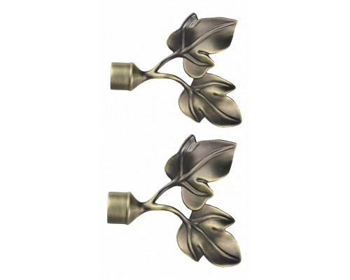 Набор из 2 наконечников для карнизов Листья