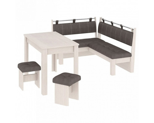 Уголок кухонный Омега дуб белфорт/лён коричневый