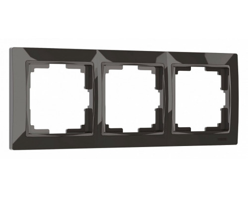 Рамка на 3 поста Werkel Snabb basic серо-коричневый W0032007