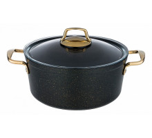 Кастрюля (5.5 л) Agness Премиум Черное золото 936-215