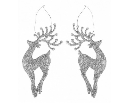 Набор из 2 елочных игрушек Олени 858-154