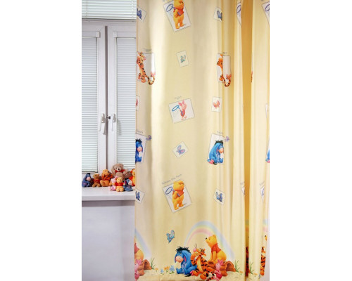 Портьера (200x265 см) 1шт. Винни радуга